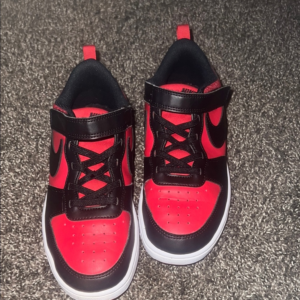 Nike Kids Red and Black Sneakers